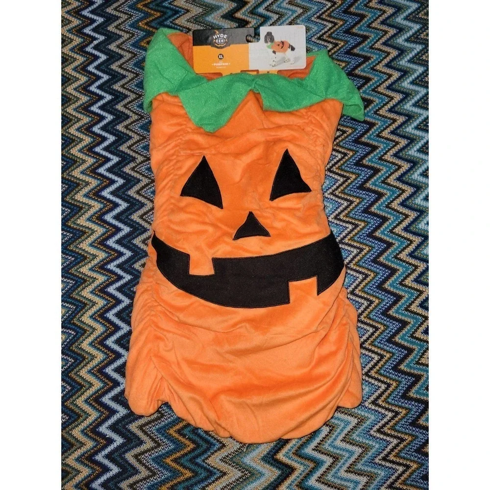NWT Pumpkin costume dog xl